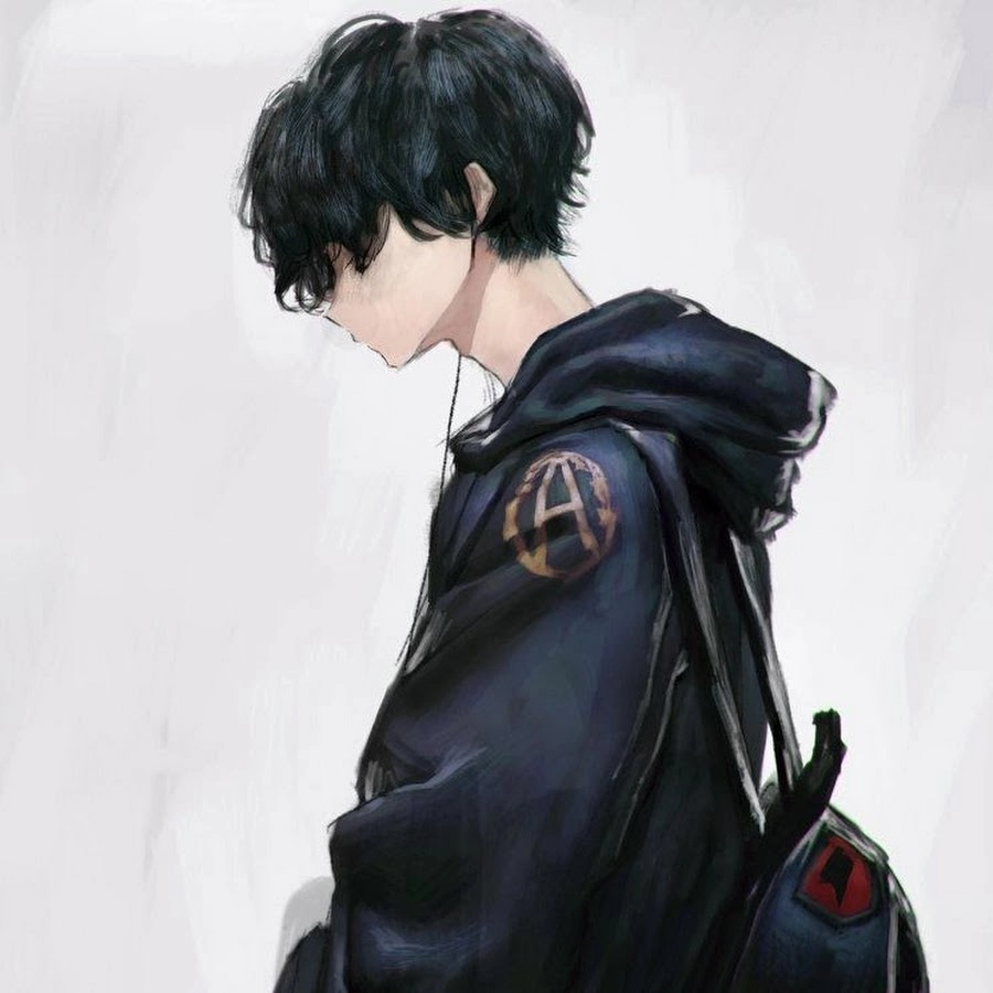 Nét nghệ thuật từ avatar anime buồn đen trắng