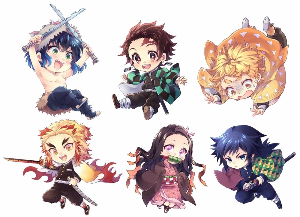 Những hình ảnh Chibi Demon Slayer siêu đáng yêu