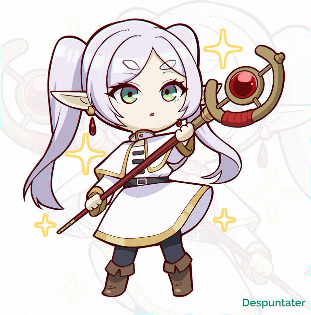 Bộ Frieren stickers dán laptop cực chất