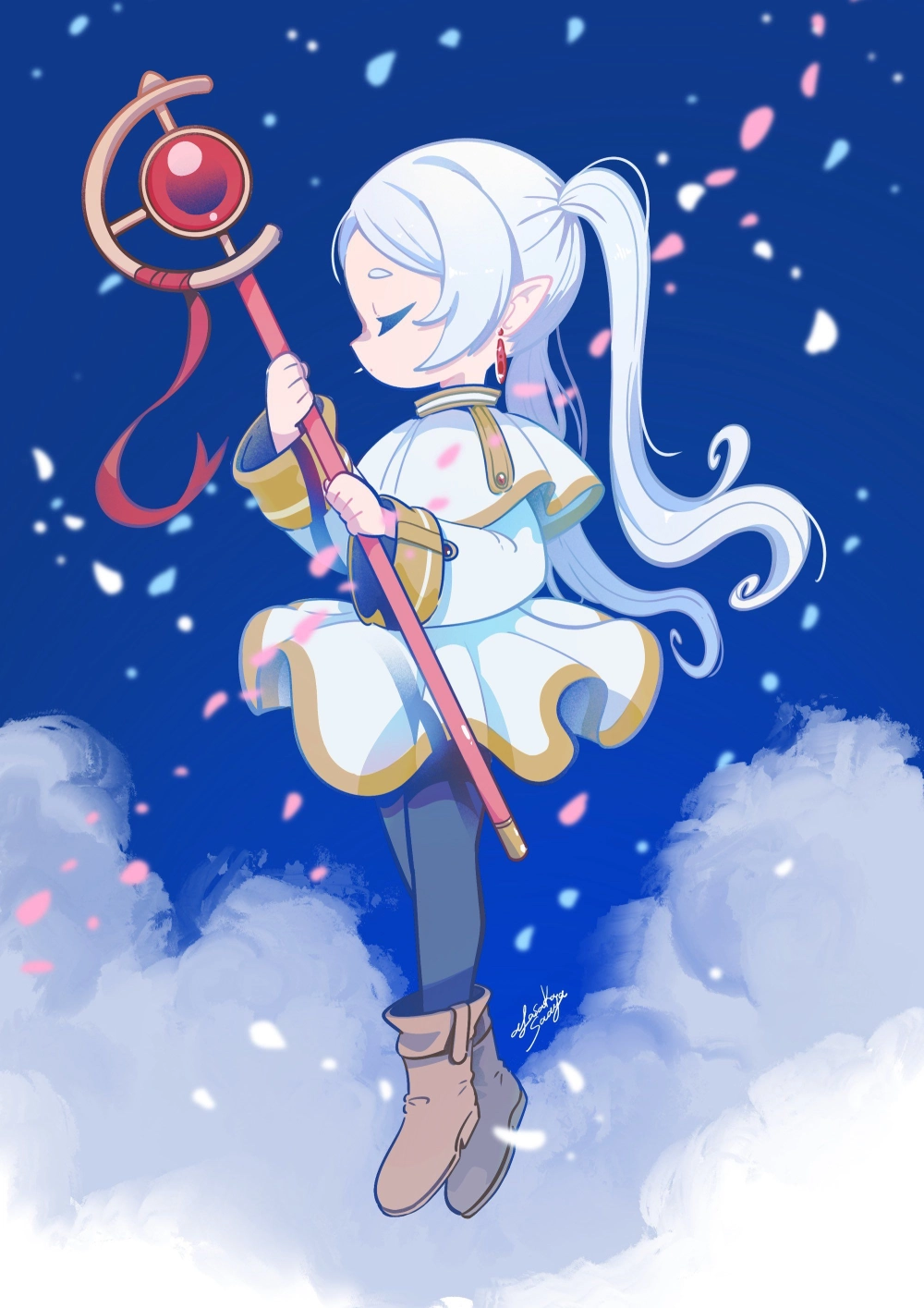 Lụi tim với 20+ hình ảnh Chibi Frieren siêu cute