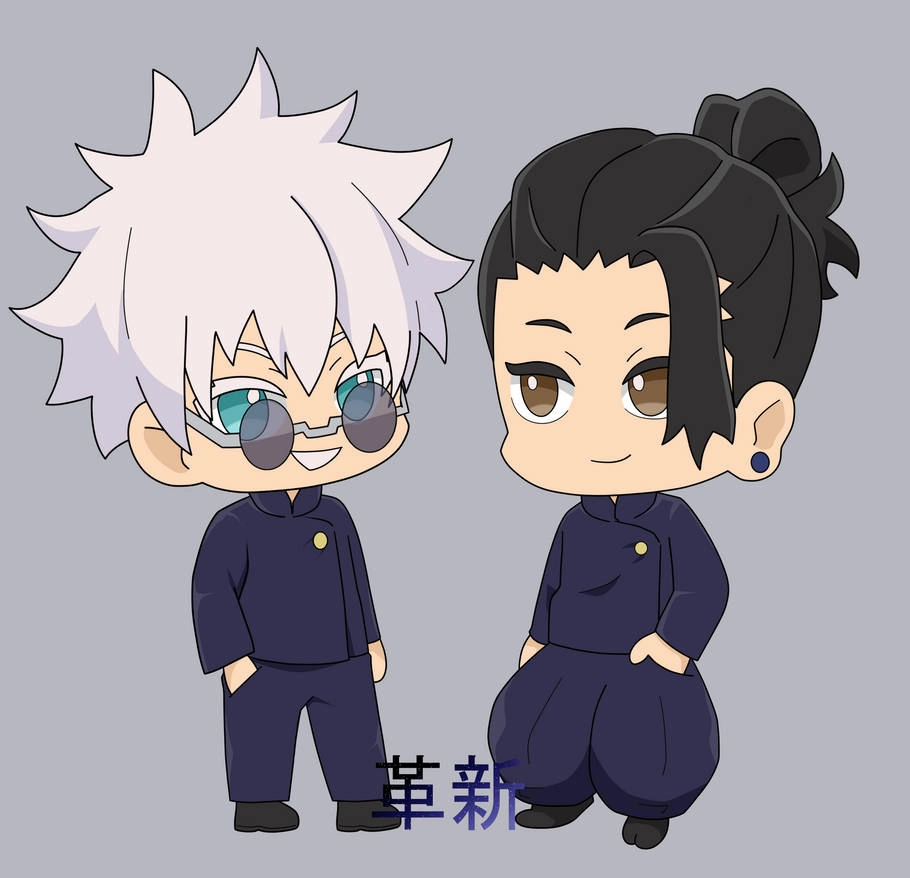 Một tác phẩm geto chibi art đầy màu sắc