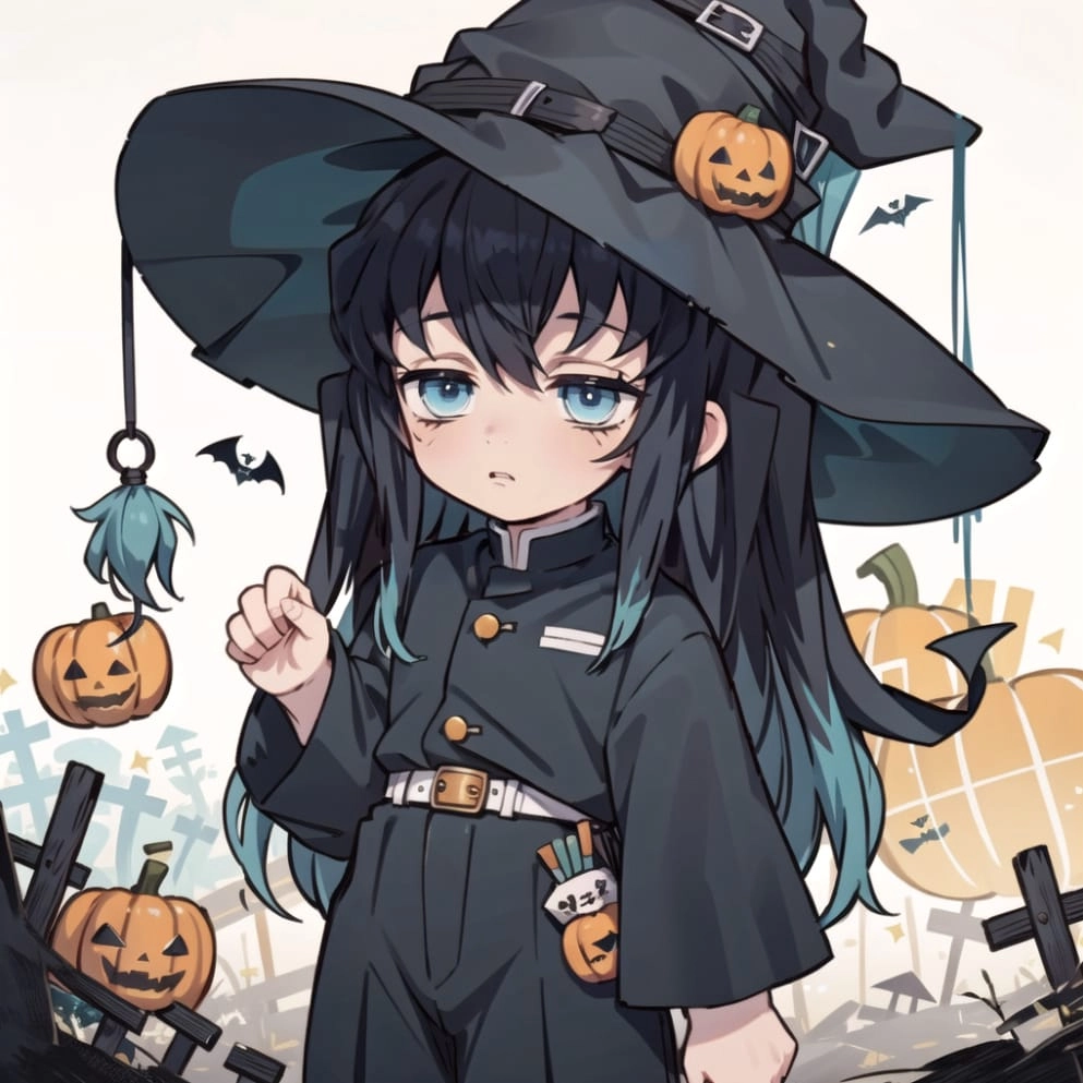 Viêm Trụ Rengoku trong phong cách hashira chibi art