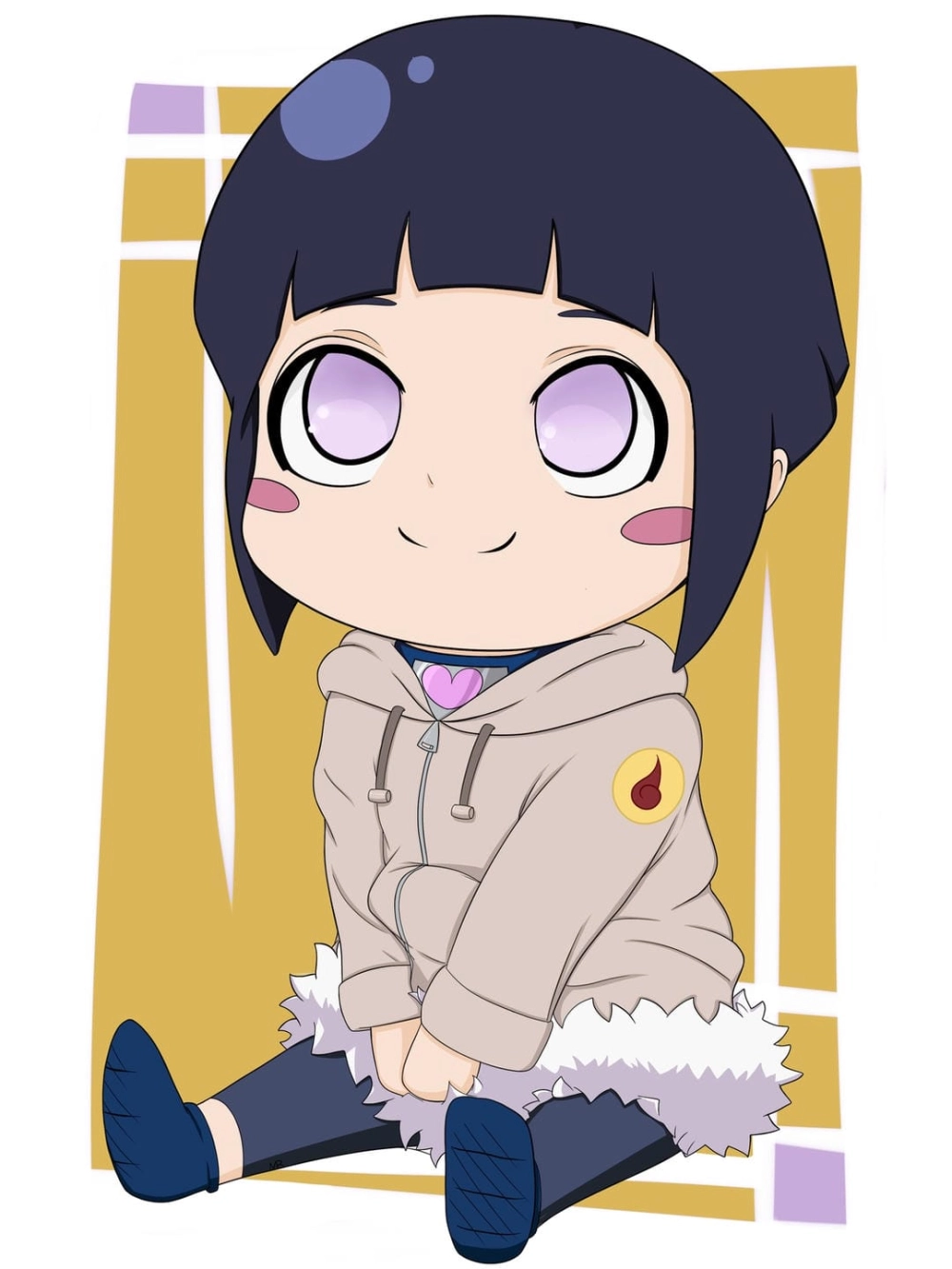 Bộ sưu tập Hinata chibi stickers