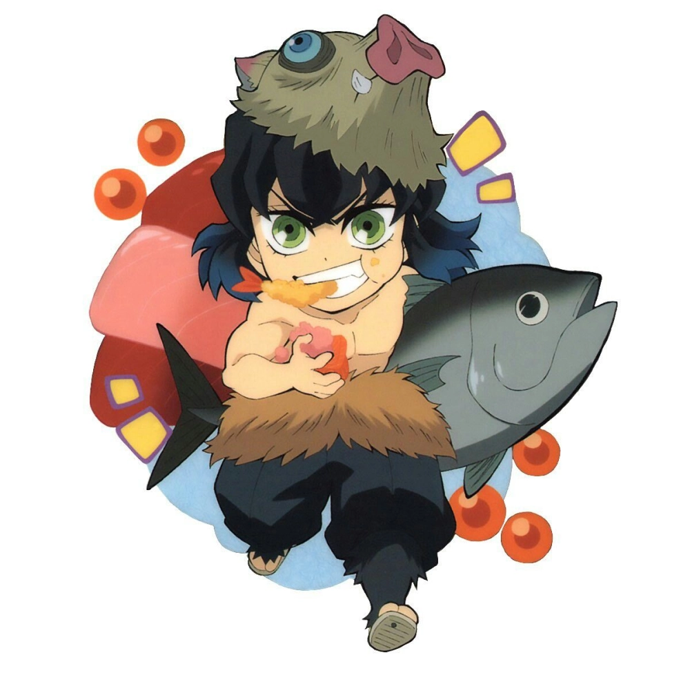 Tạo hình inosuke chibi đáng yêu