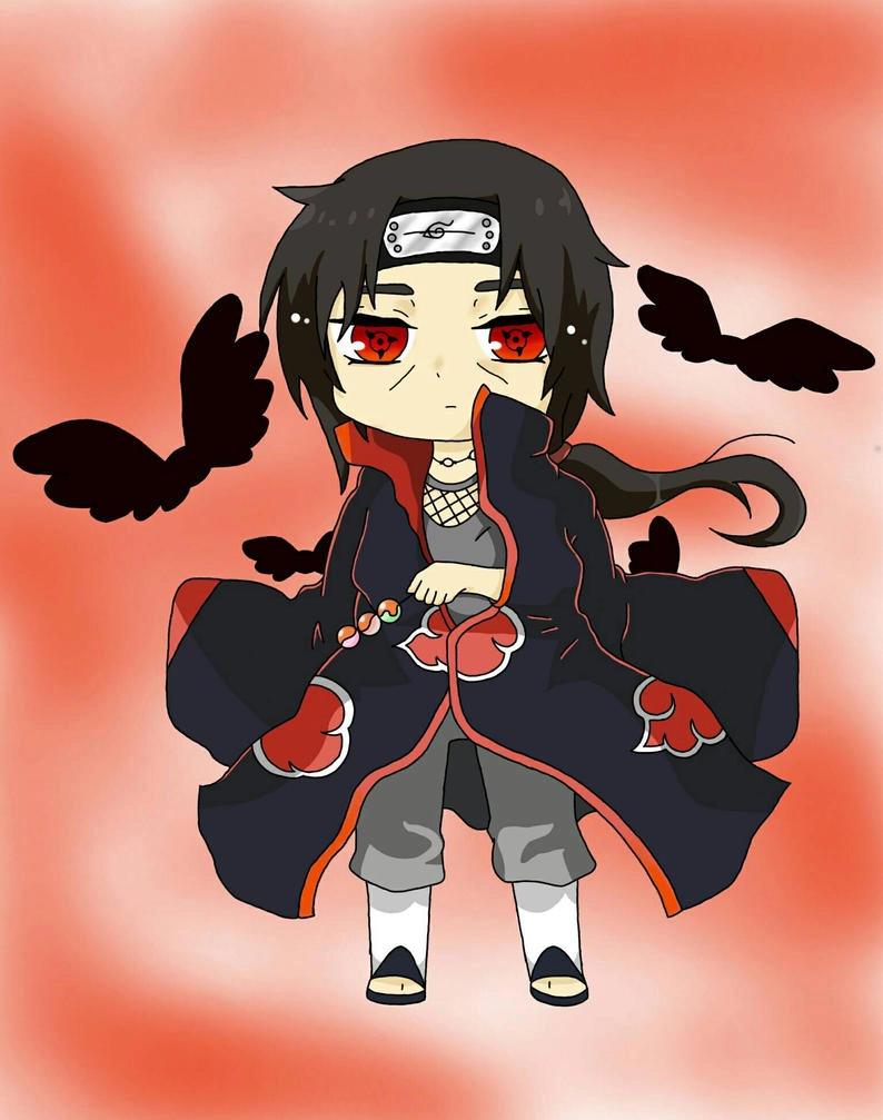 Tạo hình Itachi Uchiha Chibi cực ngầu