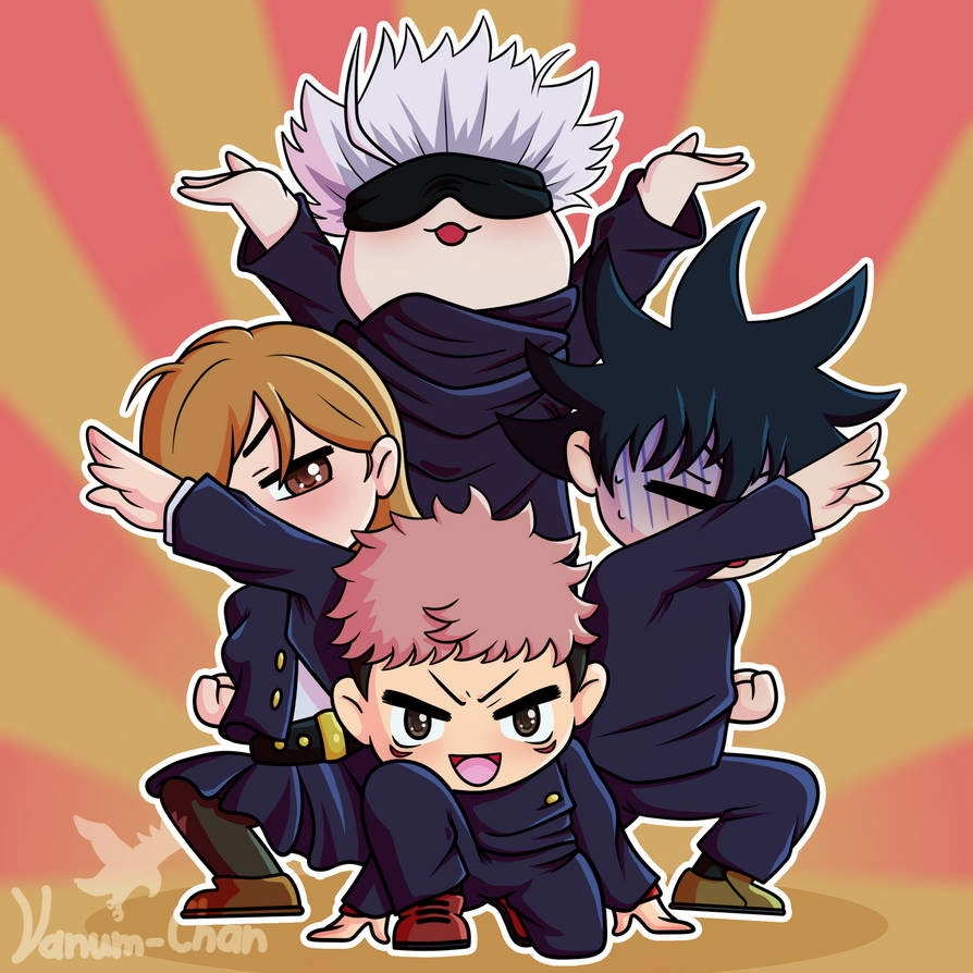 Phong cách Jujutsu Kaisen chibi ấn tượng