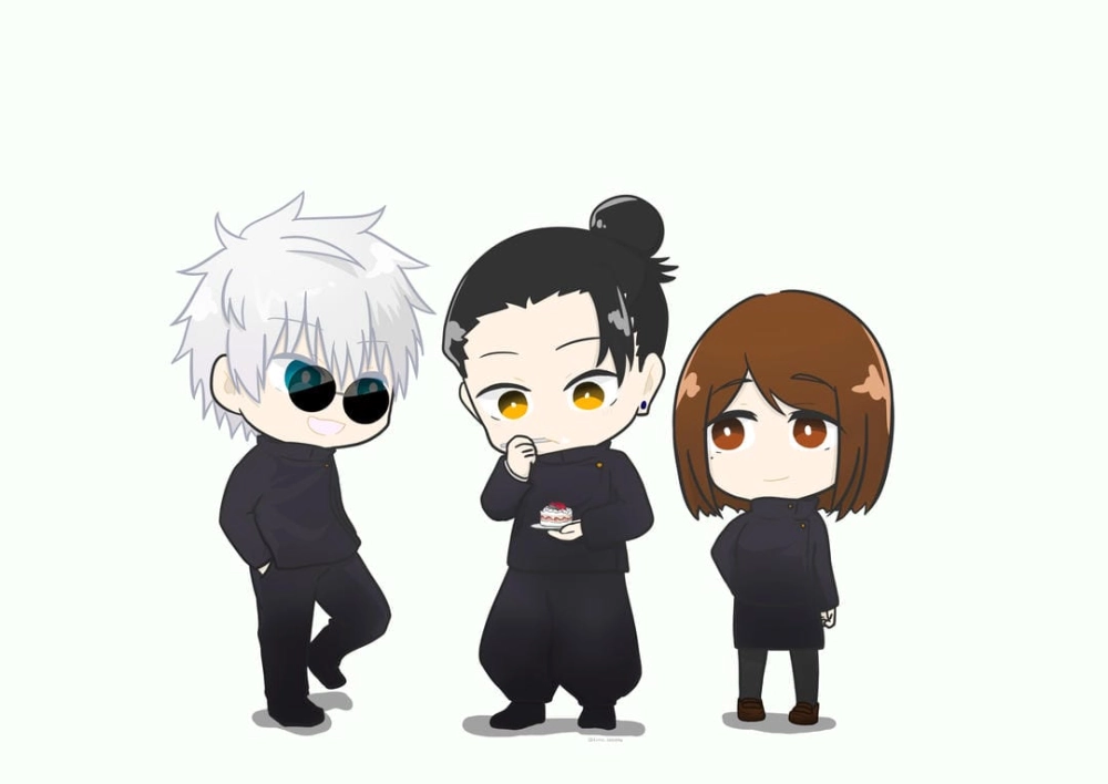 Độc quyền hình ảnh Chibi Jujutsu Kaisen siêu đáng yêu