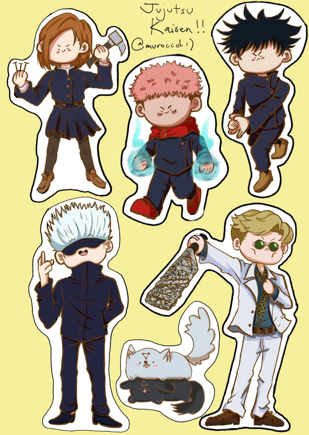 Toàn bộ Jujutsu Kaisen characters chibi