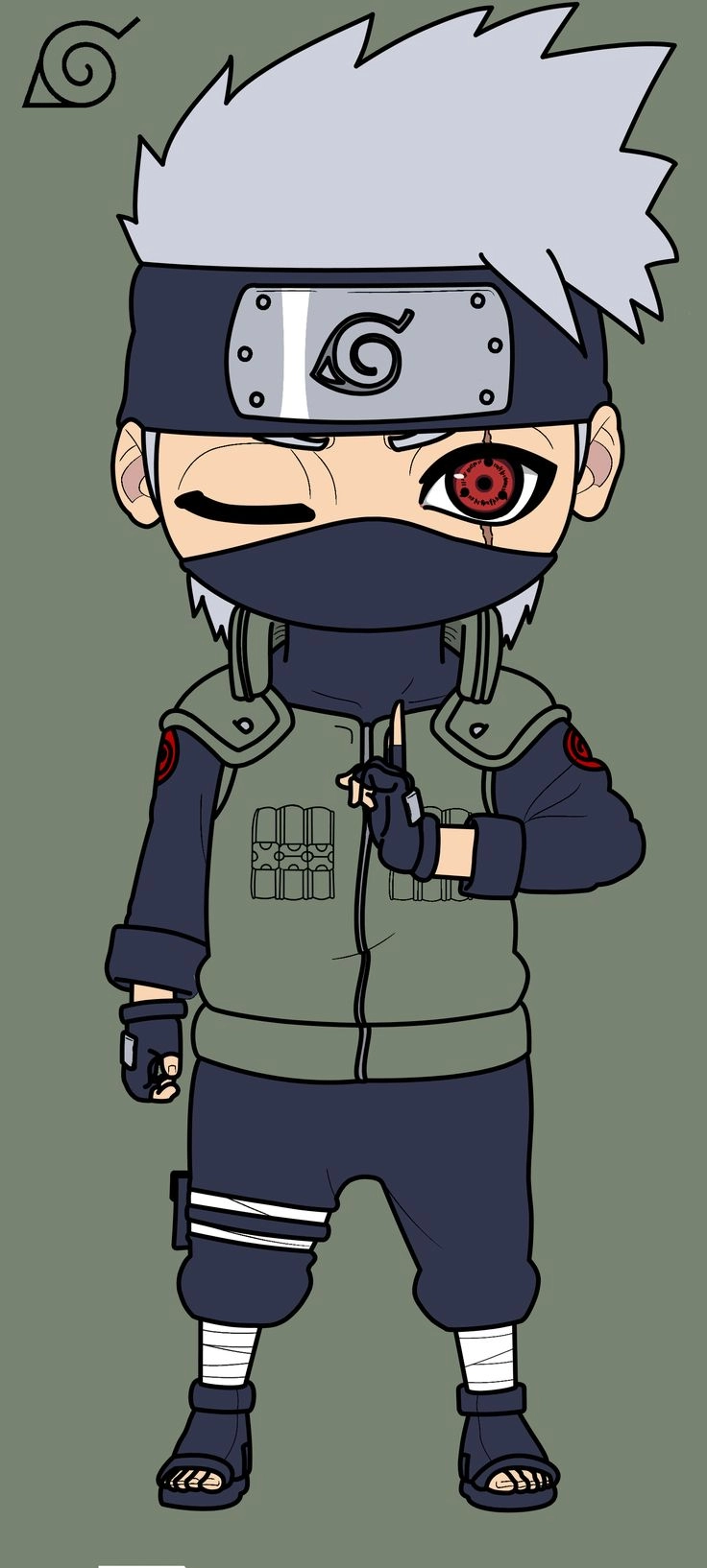 Nhân vật Kakashi Hatake Chibi trong bộ truyện Naruto