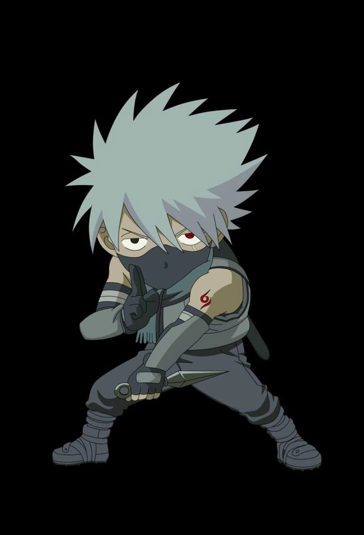 Bản phác thảo Kakashi Chibi sketch đơn giản mà cuốn hút