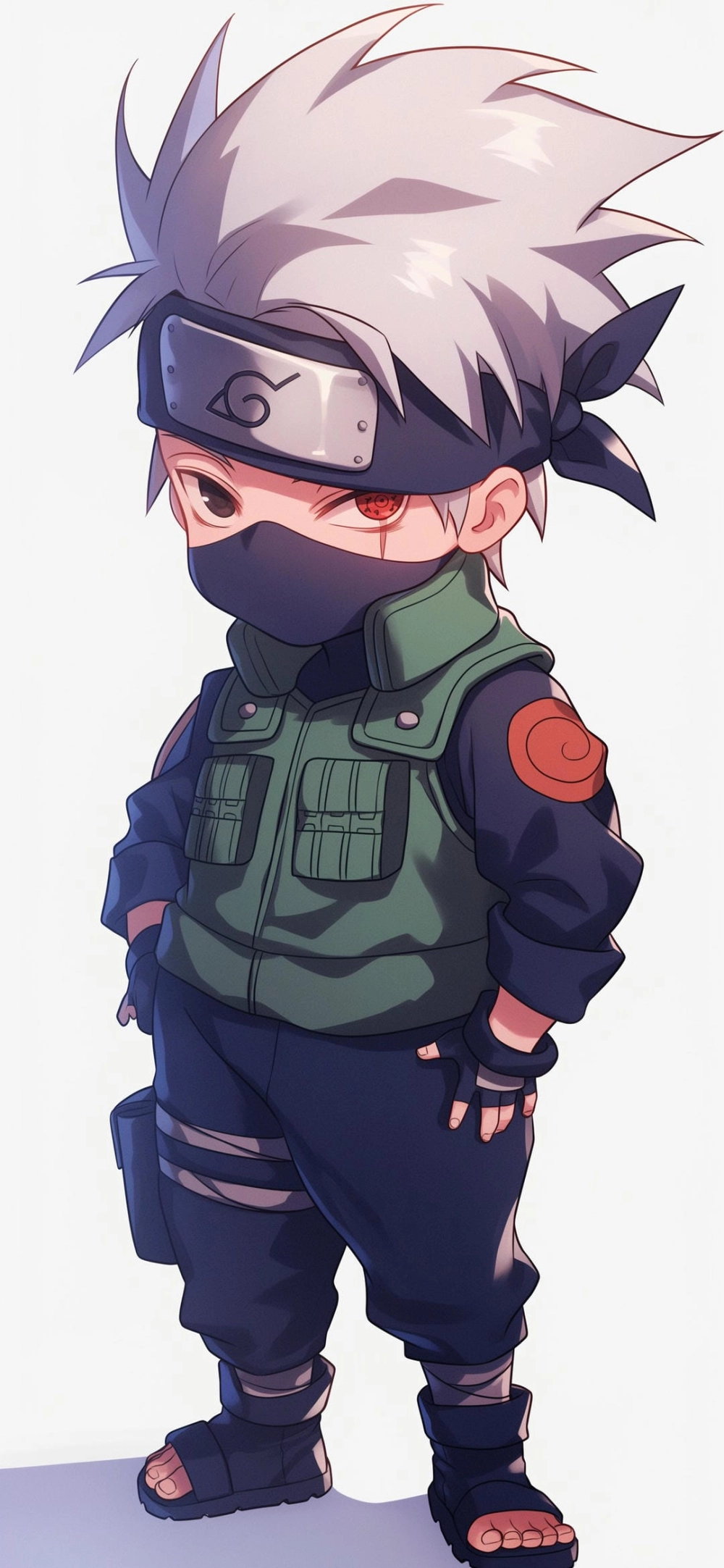 Một tác phẩm Kakashi Chibi Art đầy màu sắc