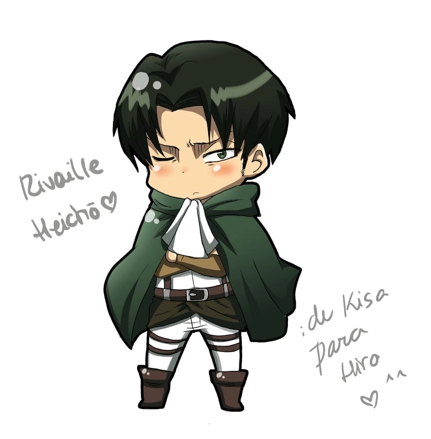 Bộ Levi Chibi sticker để trang trí sổ tay