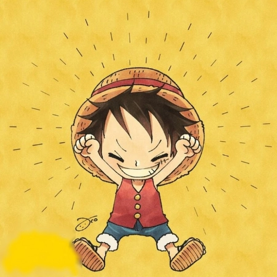 Luffy One Piece Chibi phiêu lưu trên biển