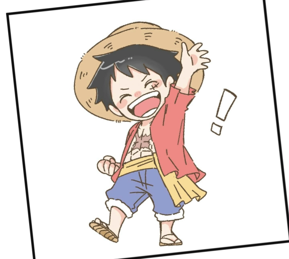 Bộ Luffy Chibi stickers dán laptop