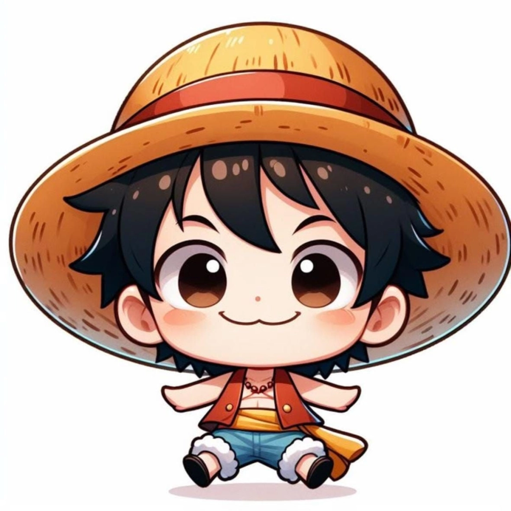 Hình ảnh Chibi Luffy và đồng đội