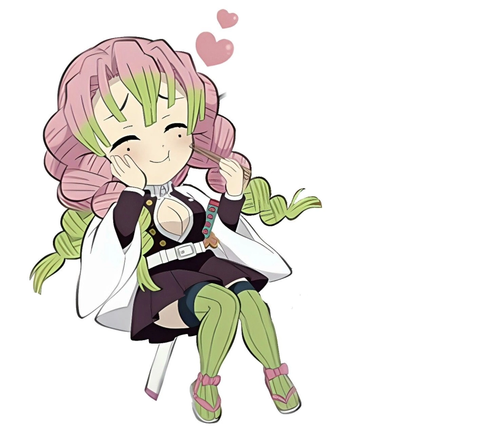 Nét vẽ mitsuri kanroji chibi siêu cute