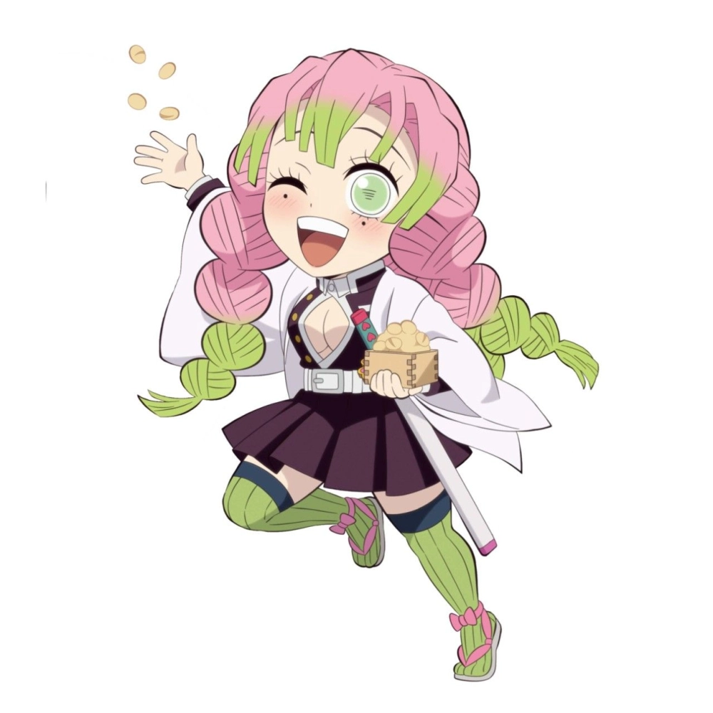 Mẫu vẽ mitsuri chibi đơn giản