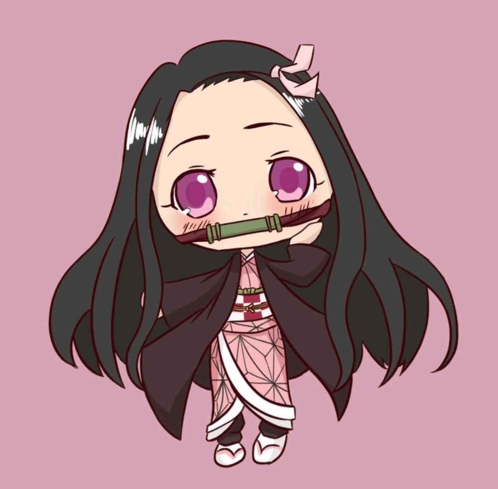 Một tác phẩm chibi nezuko drawing đầy màu sắc