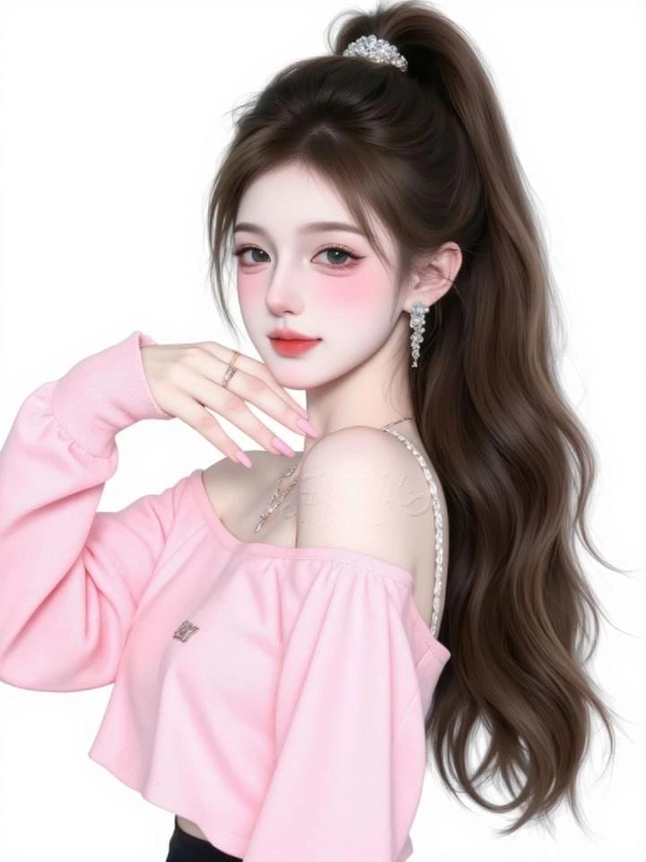 Tạo hình gái xinh anime mặc váy ngắn năng động