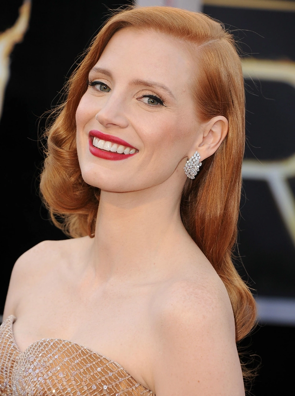 Jessica Chastain trên thảm đỏ Oscar