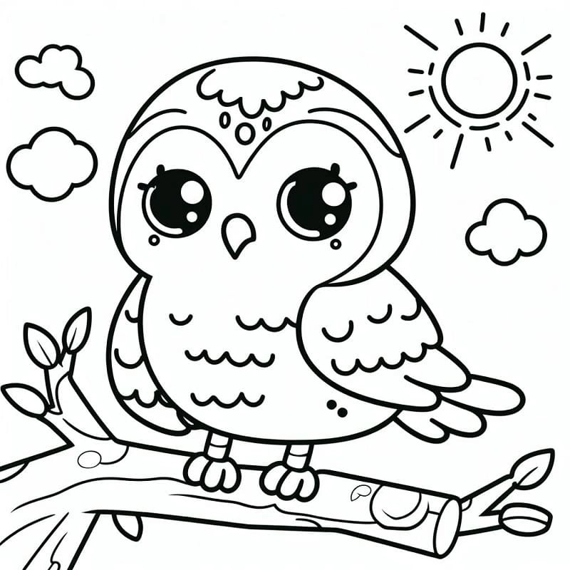 Hình ảnh con chim cho bé tô màu sinh động