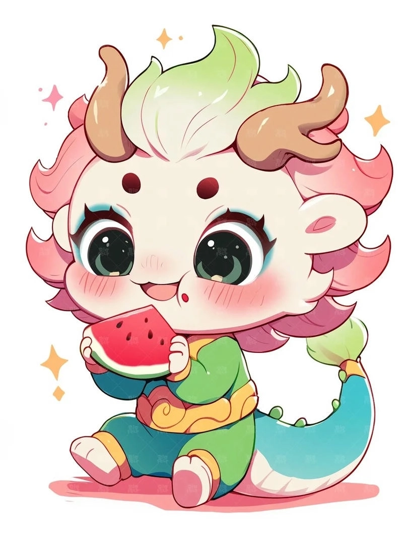 Rồng chibi ngầu nhưng vẫn giữ nét dễ thương