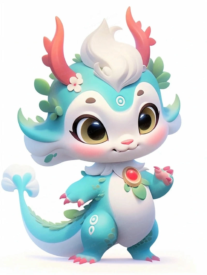 Con rồng chibi tạo hình ngộ nghĩnh đáng yêu
