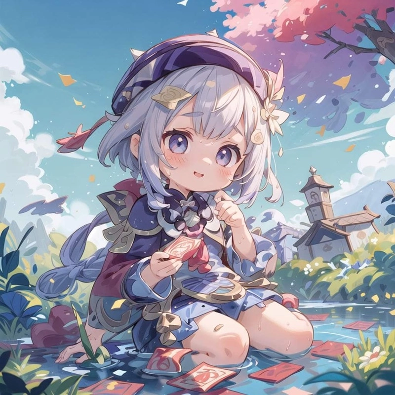 Phong cách genshin impact cute chibi đáng yêu