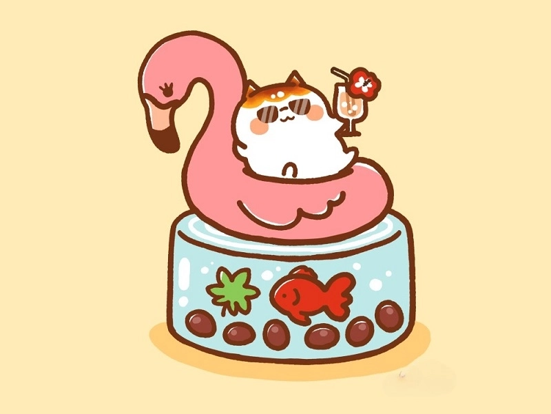 Ảnh mèo chibi mèo chibi xinh tươi dễ thương quyến rũ cuốn hút