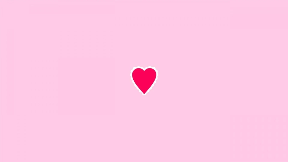 Màn hình nền màu hồng phong cách đáng yêu