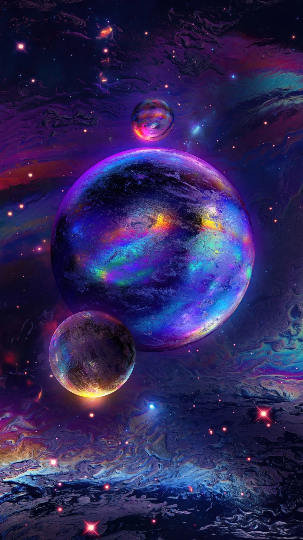 Hình nền máy tính vũ trụ không gian huyền bí quyến rũ cuốn hút mê mẩn