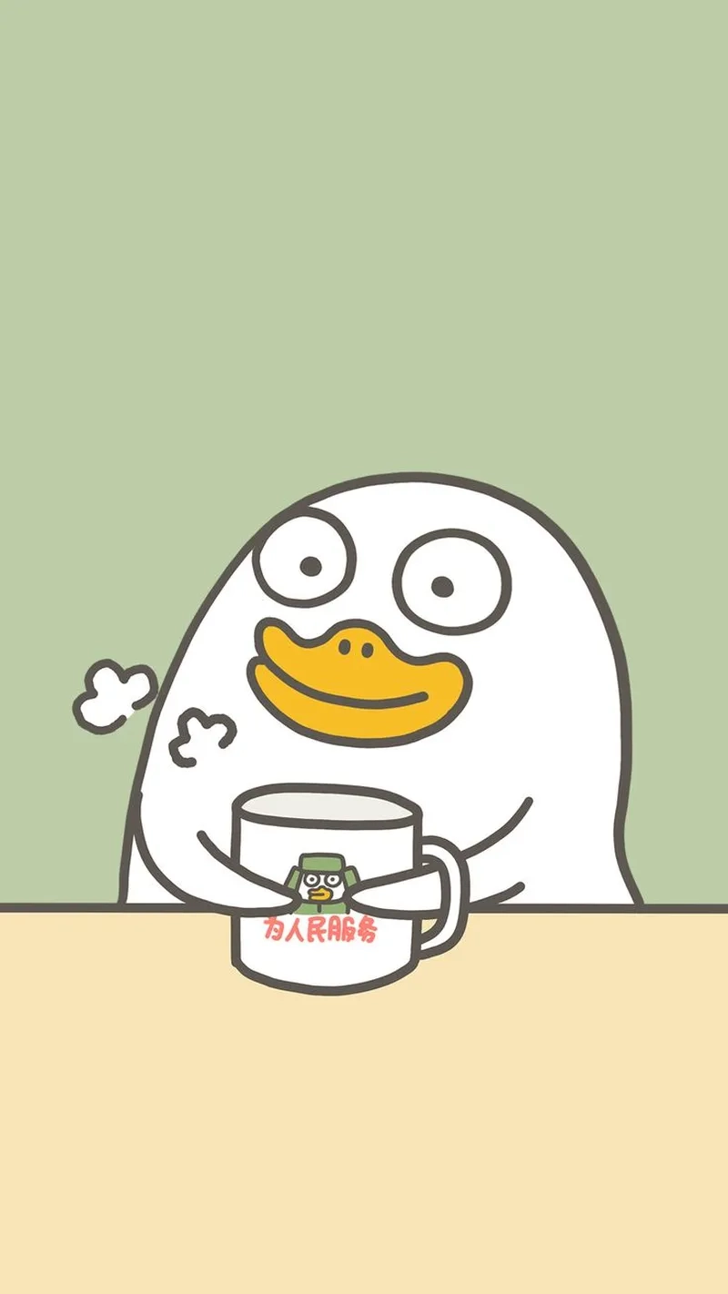 Meme con vịt dễ thương ngây thơ troll siêu vui