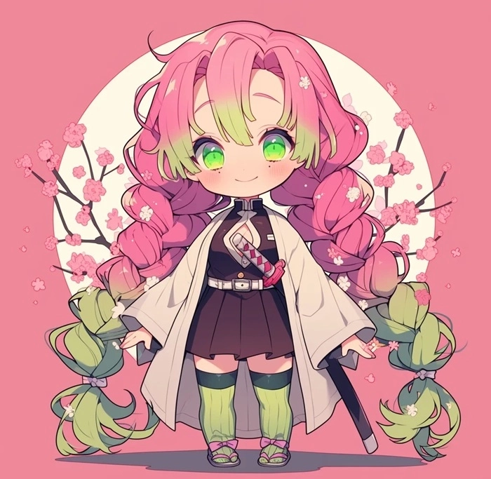 Mitsuri chibi dễ vẽ phù hợp cho người mới