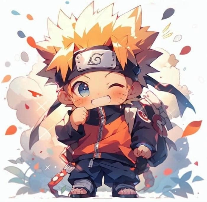 Hình nền naruto chibi cute chill thư giãn