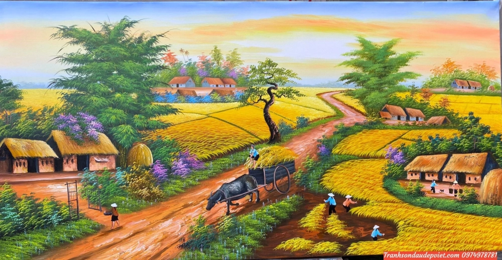 Download miễn phí tranh đồng lúa đẹp xuất sắc hiện nay