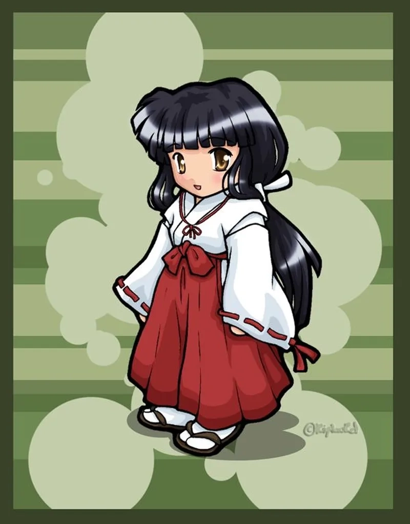 Ngắm nhìn nét vẽ nhỏ nhắn và đáng yêu của nữ pháp sư Kikyo chibi.