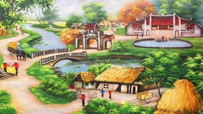 Thể hiện lòng tự hào dân tộc thông qua các tác phẩm vẽ tranh quê hương đất nước.