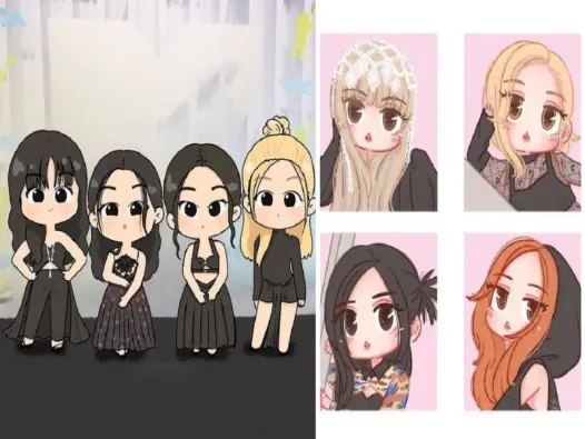 Tải ngay ảnh Blackpink cute chibi siêu dễ thương cực đẹp