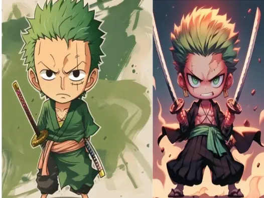 Tải ngay bộ ảnh chibi Zoro dễ thương cực chất dành tặng fan