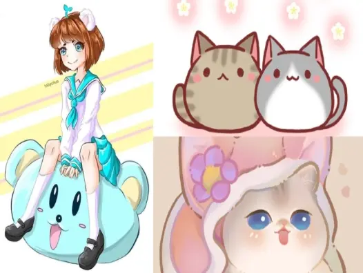 Bộ sưu tập ảnh mèo chibi độc đáo dành riêng cho tín đồ yêu mèo