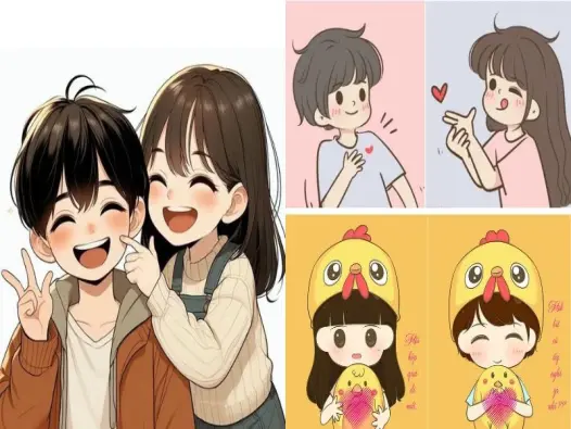 Những khoảnh khắc chibi cặp đôi cute cực kỳ đáng nhớ