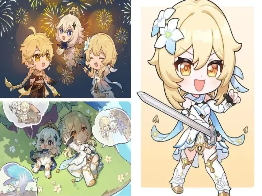 Top ảnh Lumine chibi siêu dễ thương không thể bỏ lỡ
