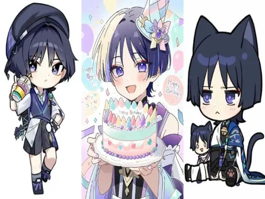 Hình Wanderer chibi đáng yêu khiến ai cũng tan chảy