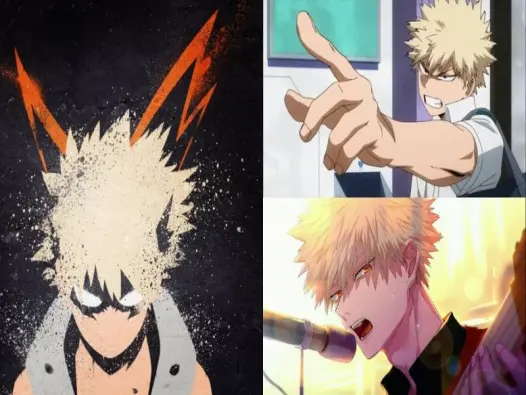 Hình avatar Bakugou bùng nổ đậm chất anh hùng hành động
