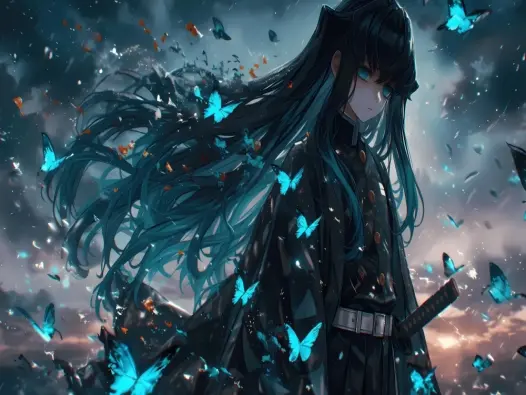 Hình nền Muichirou cực chất dành riêng cho fan Kimetsu