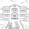 Tô màu ngôi trường đẹp nhất thế giới: Tranh vẽ cho bé sáng tạo