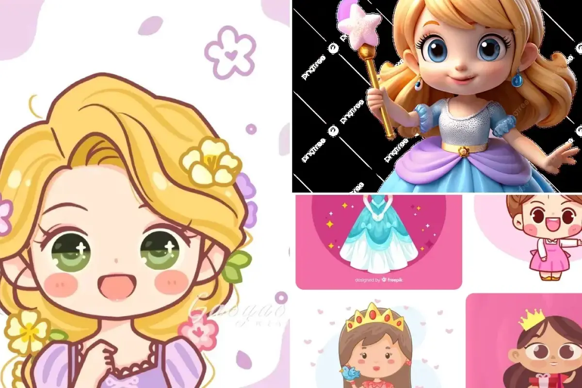 Bộ sưu tập ảnh chibi công chúa dễ thương cute nhất 2026