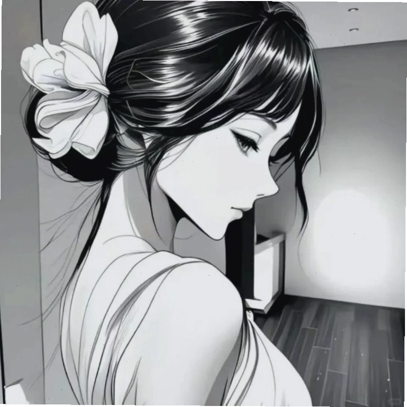 Ảnh anime lạnh lùng ngầu chưa tô màu