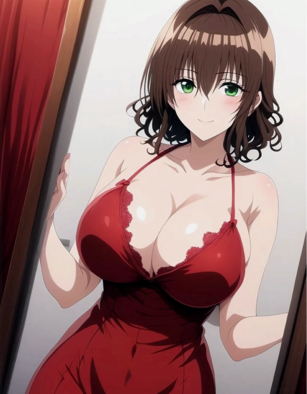Ảnh anime ngực bự phong cách Onee-san chín chắn gợi cảm