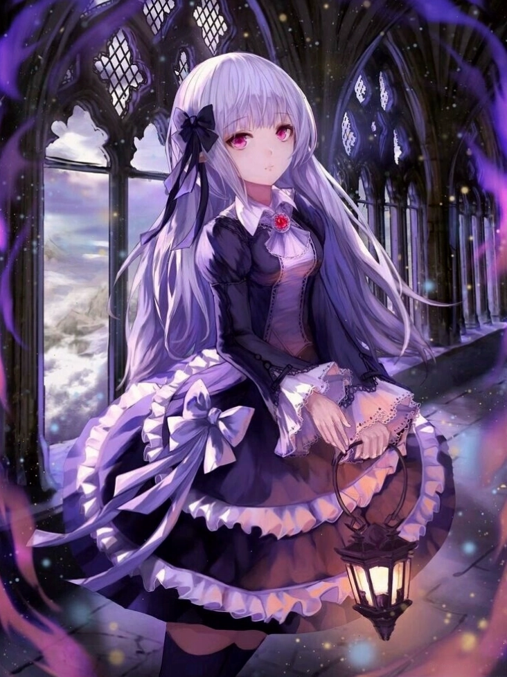Ảnh anime nữ ngầu ăn mặc phong cách Gothic